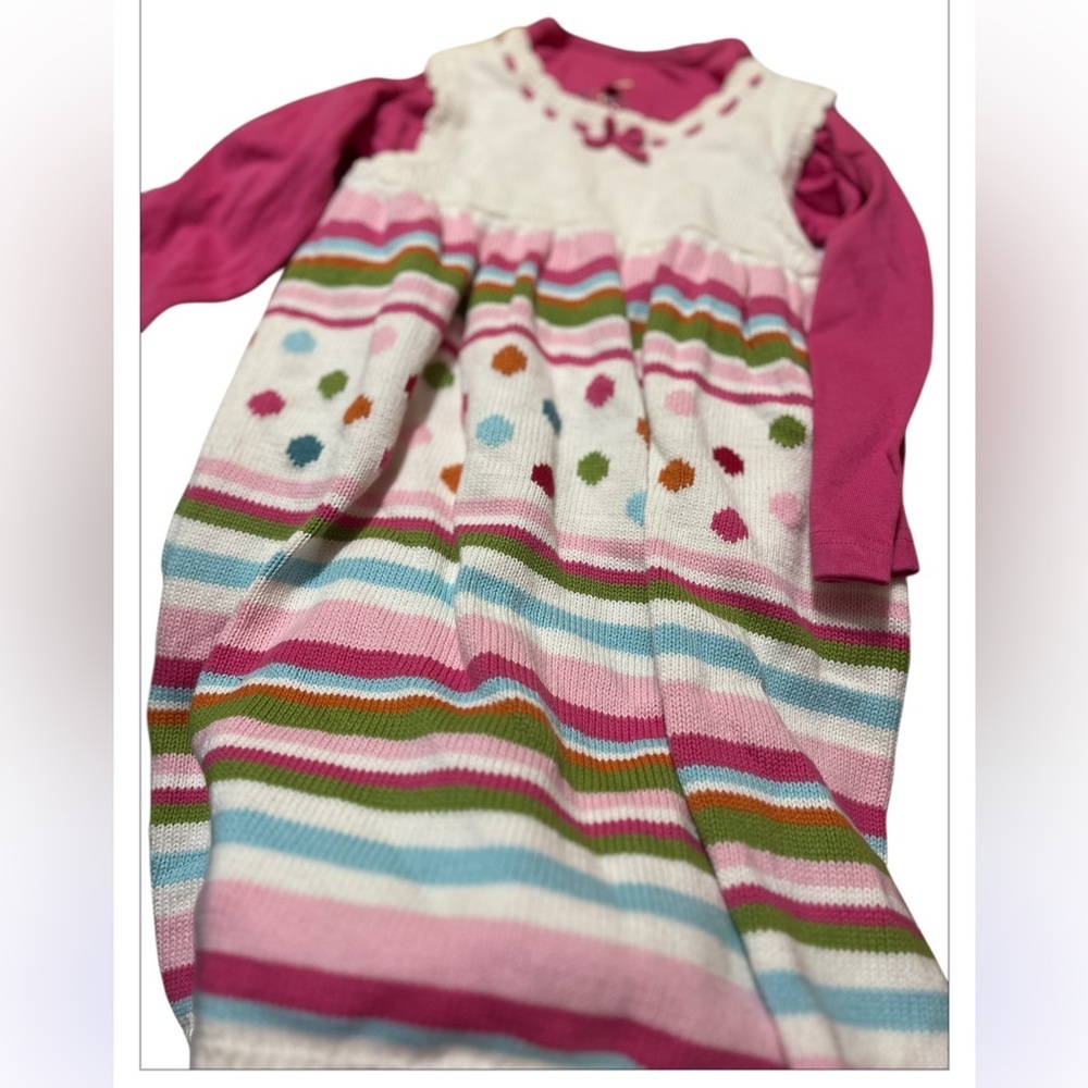 NWT Gymboree CUPCAKE CUTIE Sz 4T Sweet PolkaDot & Stripe Sweater Jumper